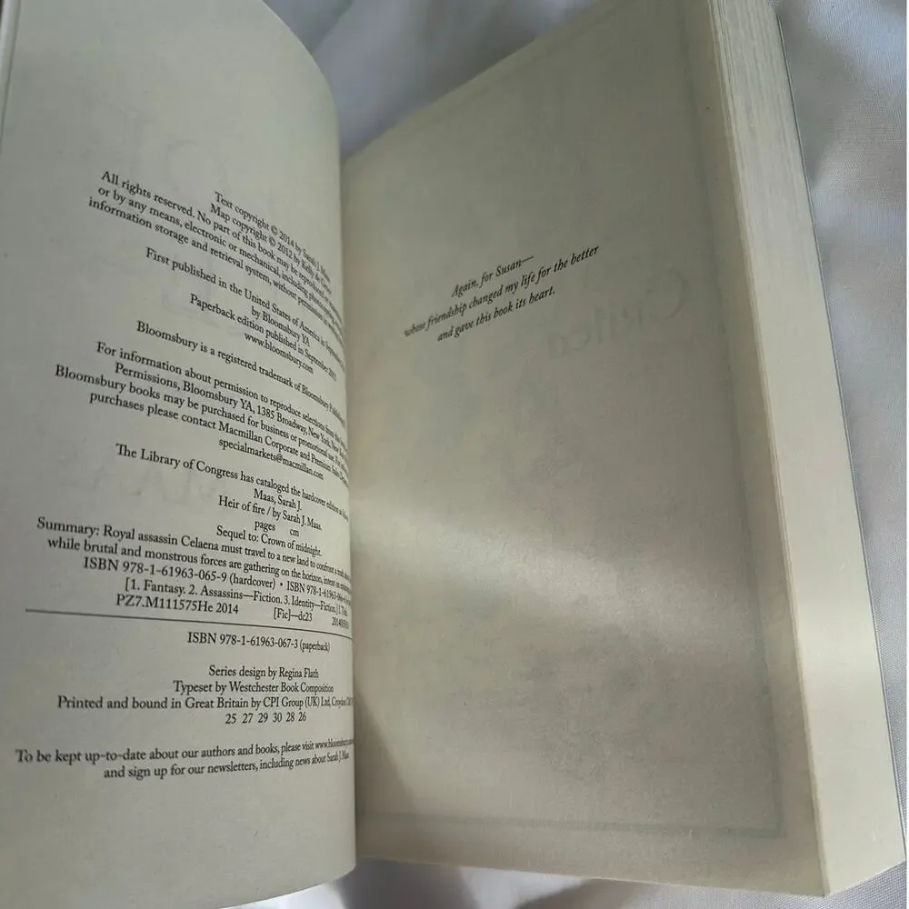 Heir Of Fire By Sarah J. Maas Throne Of Glass Oop Paperback - Picture 7 of 7